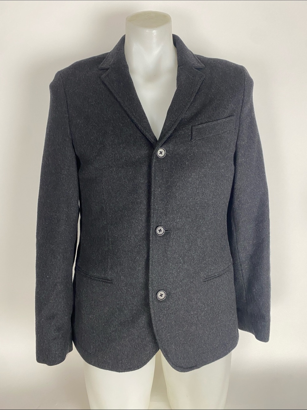 John varvatos Men's black Wool-Blend Blazer Size 40